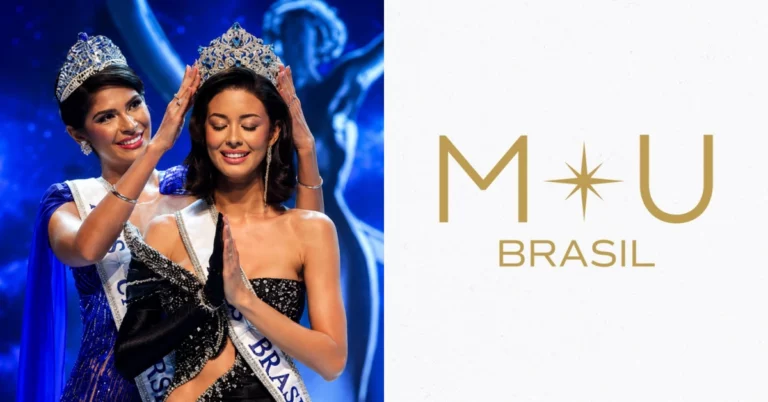 Como funciona o Miss Universe Brasil 2026: do confinamento à coroa Vencedora do Miss Universe Brasil recebe a coroa no palco durante a cerimônia
