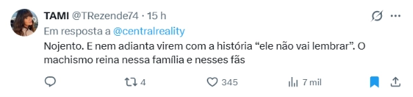 Internauta relaciona vídeo de Zé Felipe ao machismo