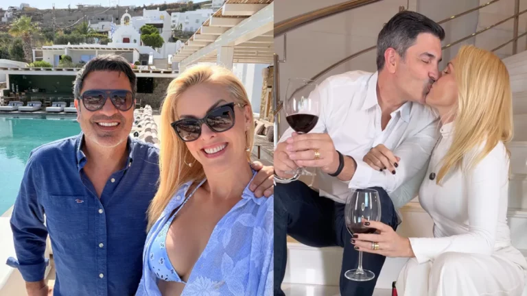 Ana Hickmann revela nervosismo antes do casamento com Edu Guedes; entenda Montagem de fotos com Ana Hickmann e Edu Guedes