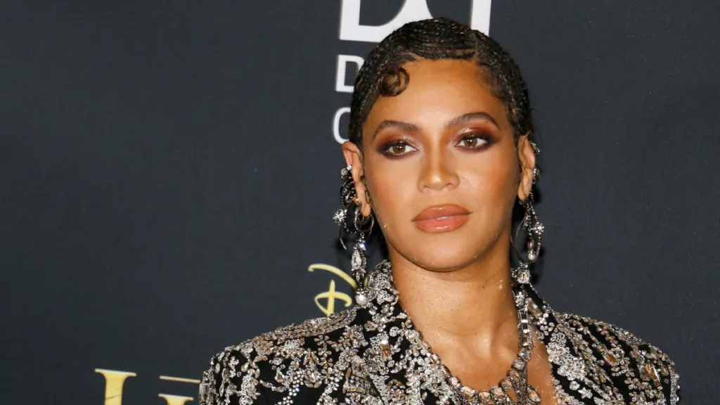 Beyoncé durante premiére de O Rei Leão
