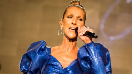 Celine Dion durante show em Londres
