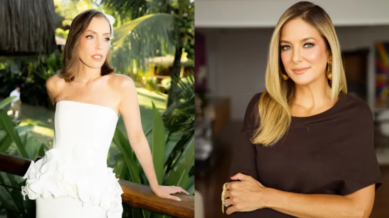 Fabi Justus revela motivo da ausência de Ticiane Pinheiro em bodas; confira Montagem com Fabiana Justus durante a renovação dos votos de casamento e Ticiane Pinheiro, que não participou da celebração na Bahia.