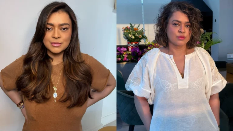 Montagem com duas fotos de Preta Gil.