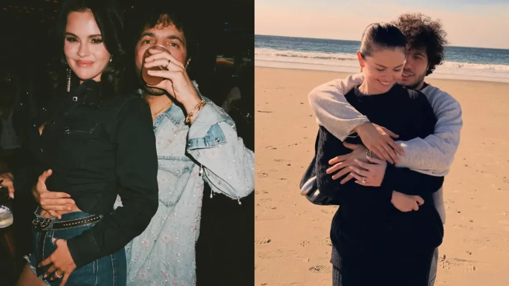 Benny Blanco revela detalhe íntimo com Selena Gomez; confira Selena Gomez e Benny Blanco aparecem juntos em duas fotos, em momentos de carinho e descontração.