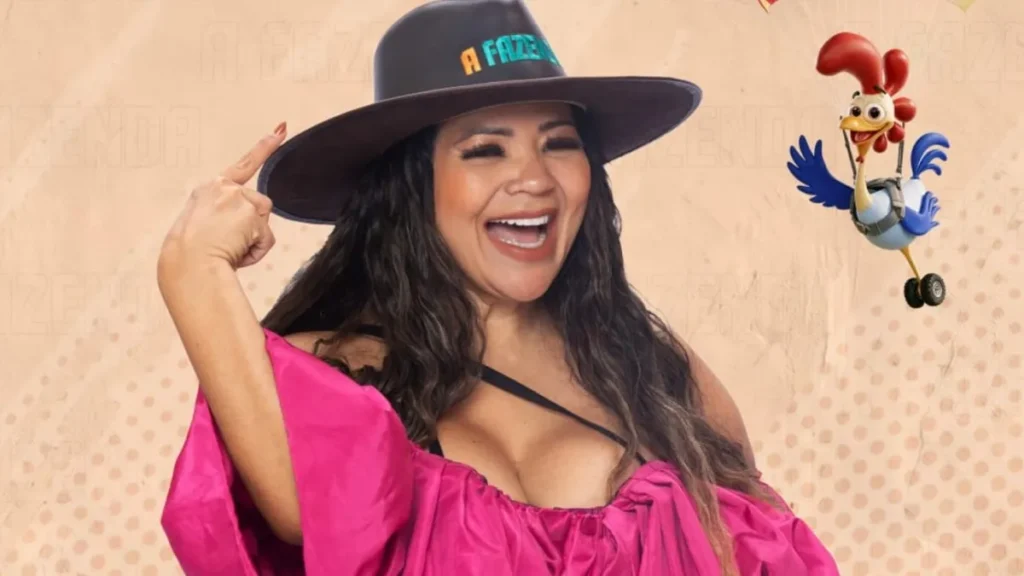 Arte promocional de A Fazenda 18 com Darlin Ferrattry
