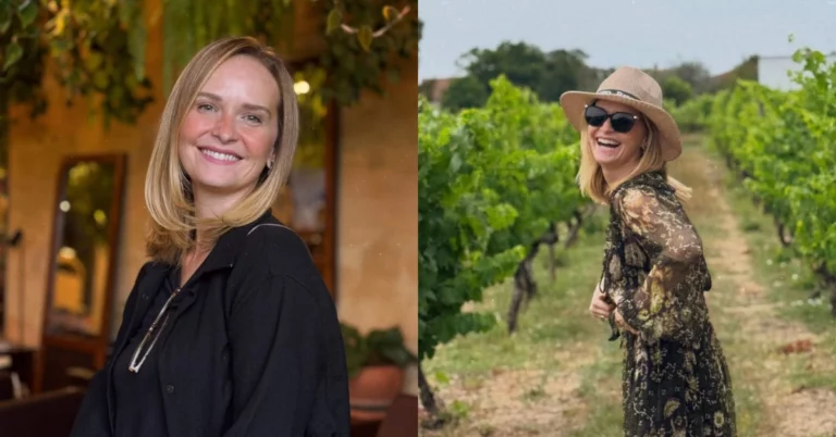 Atriz troca holofotes por fazenda de 180 hectares no interior; veja Fernanda Rodrigues posa em retrato e aparece sorrindo em uma área rural cercada por vegetação