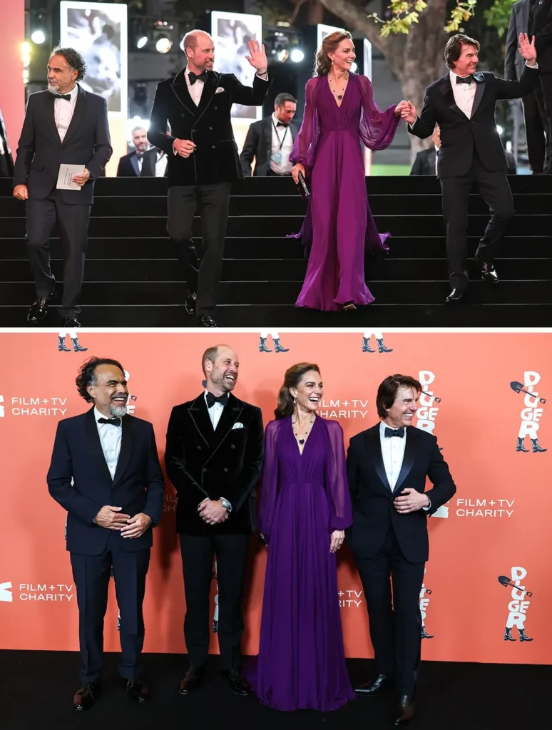Tom Cruise surpreende e quebra protocolo real em encontro com Kate Middleton; entenda 2 Kate Middleton e Príncipe William na pré-estreia de Digger, filme estrelado por Tom Cruise.