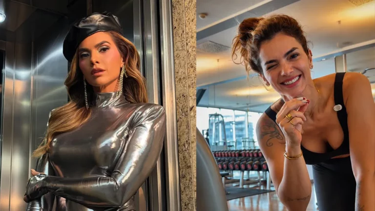 Kelly Key exibe barriga definida na academia: ‘Olha o shape’ Montagem de fotos com Kelly Key
