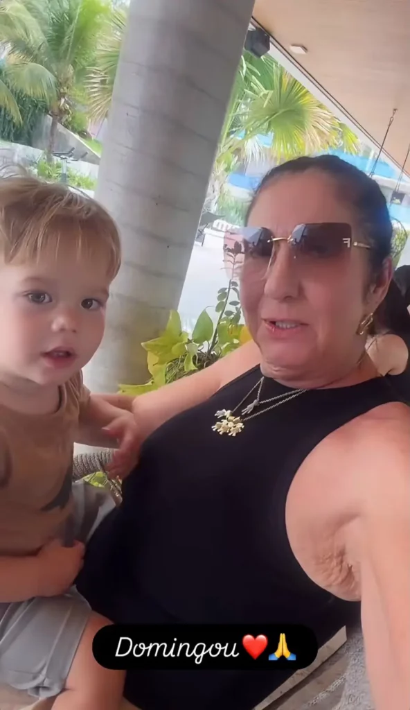 Margareth Serrão com José Leonardo.