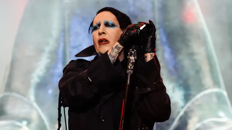 Marilyn Manson durante show na Eslovênia
