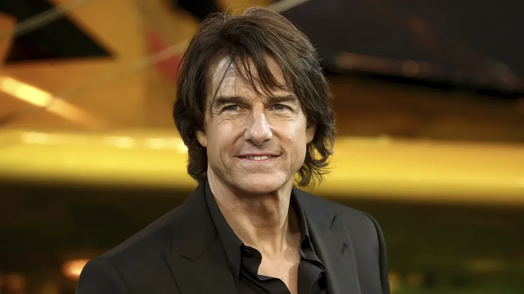 Tom Cruise durante evento de Missão: Impossível - O Acerto Final