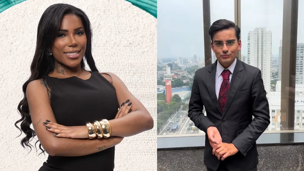 Carol Lekker revela que ideia de expor morte de Rick partiu de Dudu Camargo; entenda Montagem de fotos com Carol Lekker e Dudu Camargo
