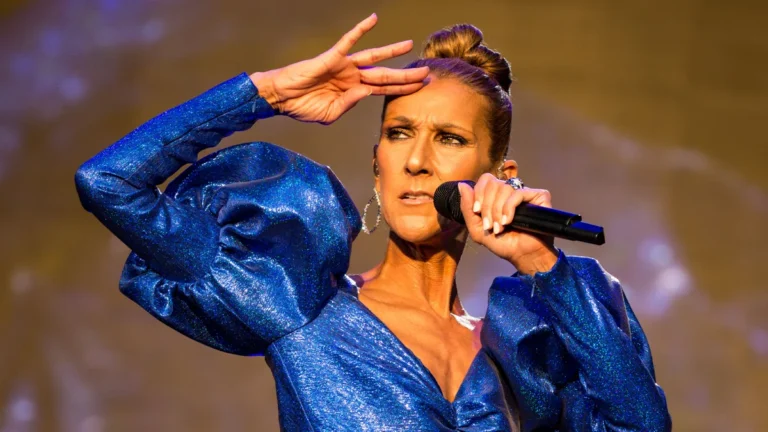 Celine Dion durante show em 2022.
