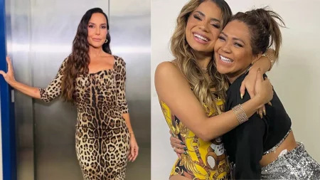 Montagem de fotos com Ivete Sangalo, Darlin Ferrattry e Lexa