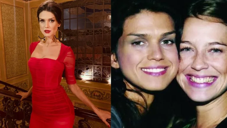 Luana Piovani se despede Karina Zeviani após morte da cantora: ‘Só fico triste e saudosa’ Montagem de fotos de Karina Zeviani e Luana Piovani