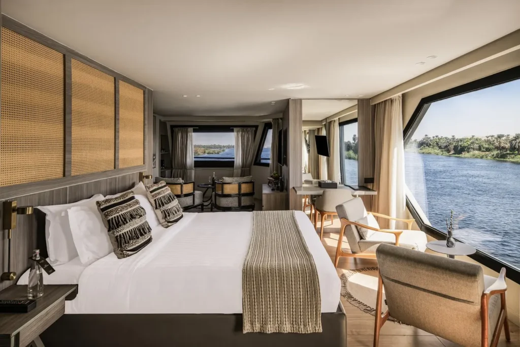 Luciana Gimenez se hospeda em cruzeiro de luxo no Egito; diária pode passar de R$ 30 mil 1 Quarto Suíte Real do Historia The Boutique Hotel Nile Cruise,