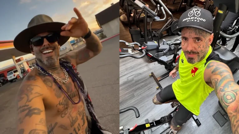 Tico Santa Cruz revela como a ansiedade afetou seu peso: ‘foco total’ Montagem de fotos com Tico Santa Cruz