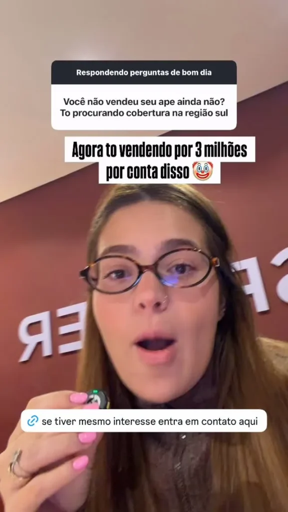 Após anunciar saída das redes, Viih Tube barateia venda de cobertura de luxo; veja 1 Viih Tube anunciando a venda de sua casa pelos stories