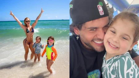 Virginia Fonseca posa com Maria Alice e Maria Flor na praia, enquanto Zé Felipe aparece em selfie carinhosa com uma das filhas.