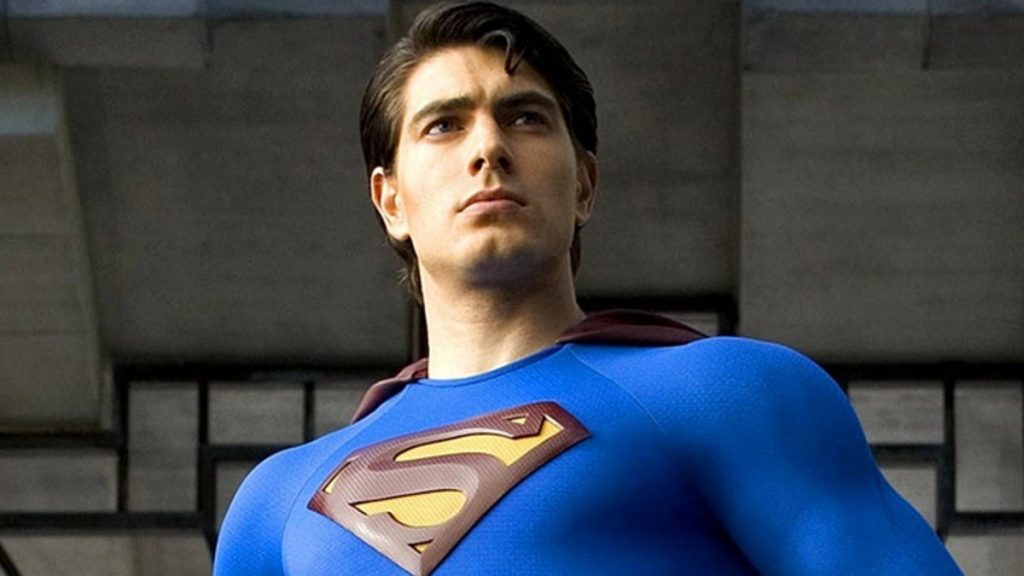 Brandon Routh como Superman no filme Superman O Retorno