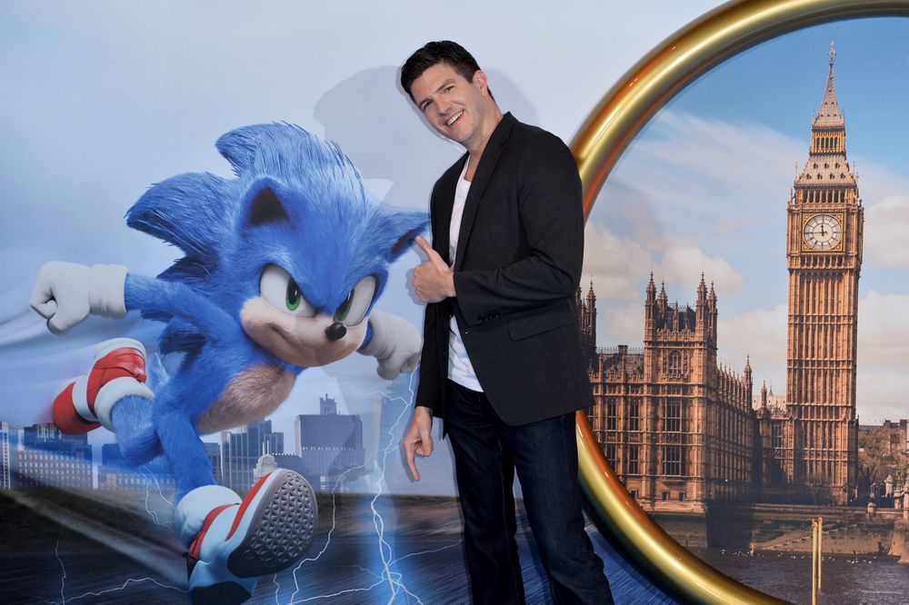Jeff Fawler no lançamento de Sonic: O Filme 