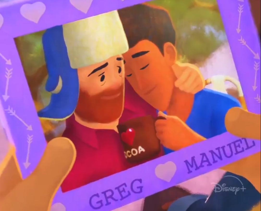 Greg e Manuel, personagens de Out, novo curta da Disney 