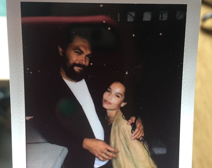 Zoë Kravitz foi cumprimentada por Jason Momoa por escalação de Mulher-Gato (Reprodução/Instagram)